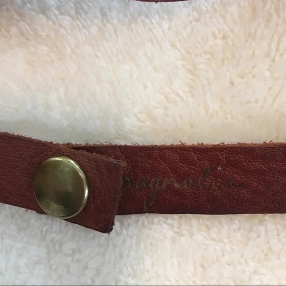 Magnolia Leather Snap Bracelet (discontinued) - Picture 5 of 6